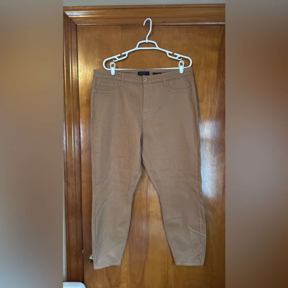 NWT -  Jen7 by 7 for all mankind- faux leather skinny jeans- size 18